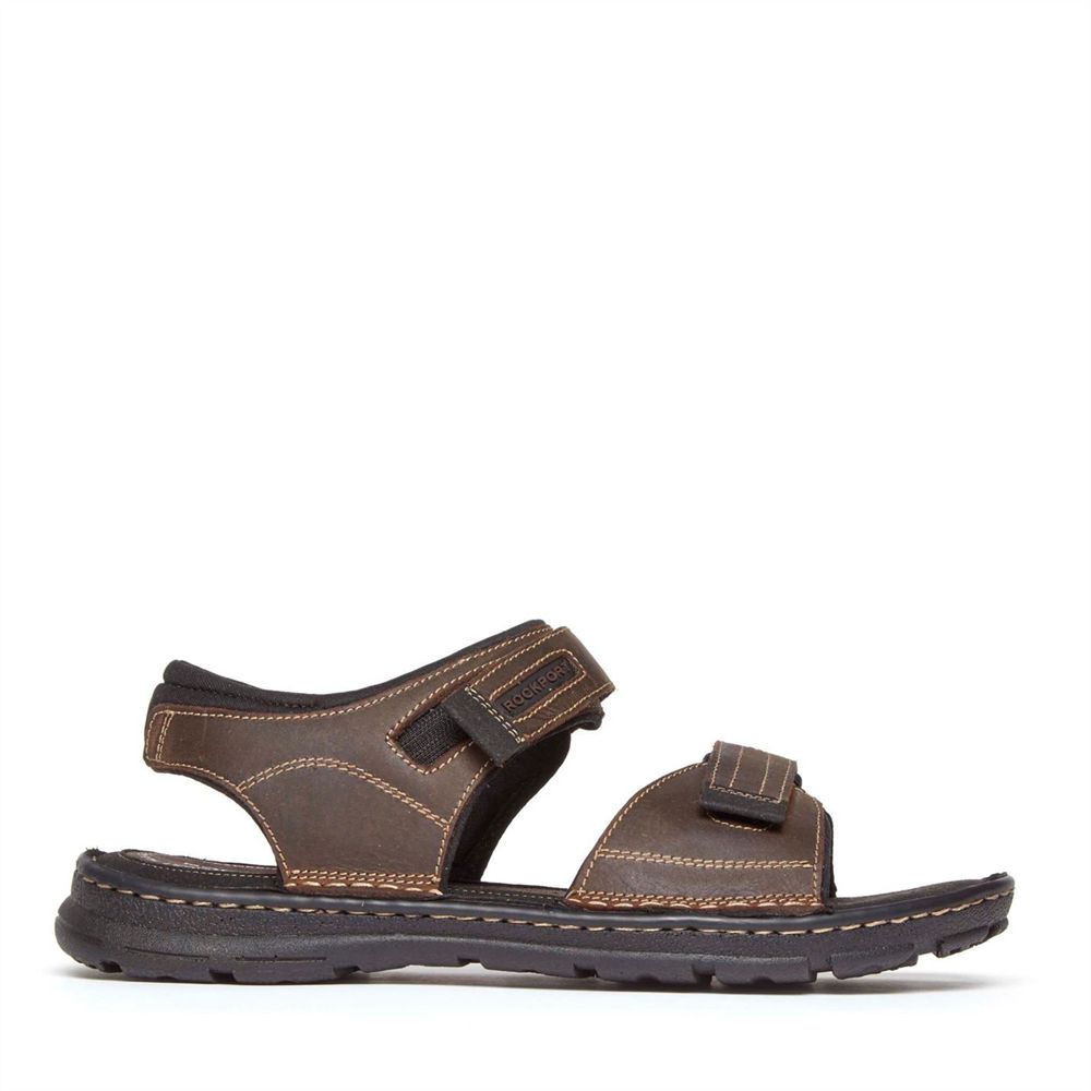 Rockport Darwyn Strap - Mens Sandals - Brown - NZ (LEX-132486)